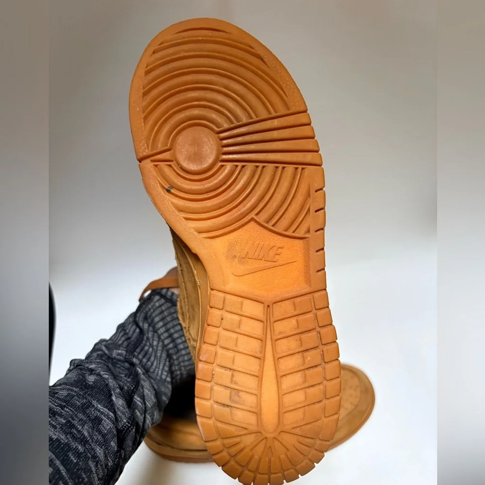 Nike | Dunk High Premium GS Sneakers 886070-200 - Youth 6.5Y Flax - Picture 9 of 10